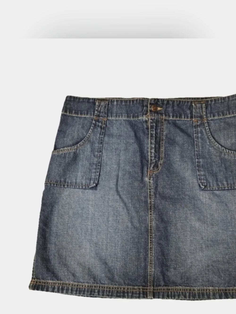 Old Navy Vintage 100% Cotton Y2K Denim Mini Skirt Size 18